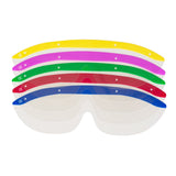 Eye Shield Kit McKesson Wraparound Anti-fog / Anti-glare / Anti-static Coating Clear Tint Plastic Film Lens Black Frame Over Ear One Size Fits Most - BeHope