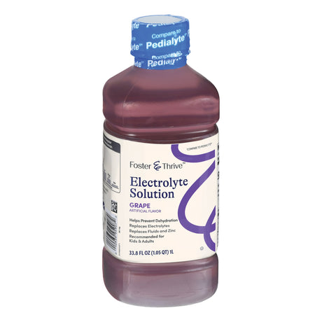 Oral Electrolyte Solution Foster & Thrive™ Grape Flavor 33.8 oz. - BeHope