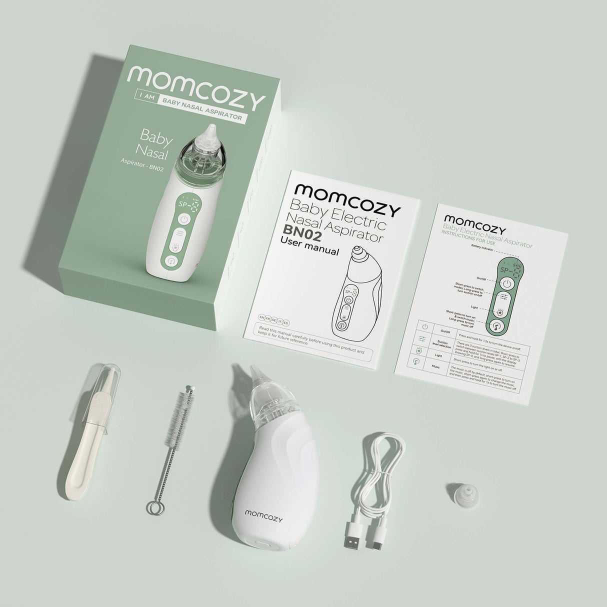 Nasal Aspirator Momcozy Baby Portable Strong Suction - BeHope