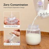 Breast Milk Storage Bag Momcozy 6 oz. / 180 mL Silicone Clear - BeHope