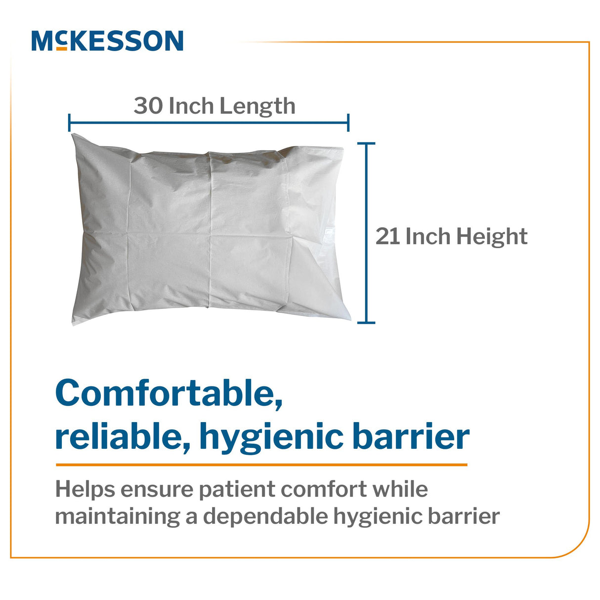 Pillowcase McKesson Standard White Disposable - BeHope