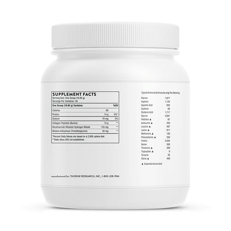 Oral Supplement Thorne® Collagen Fit Powder for Joint Strength and Healthy Aging - BeHope