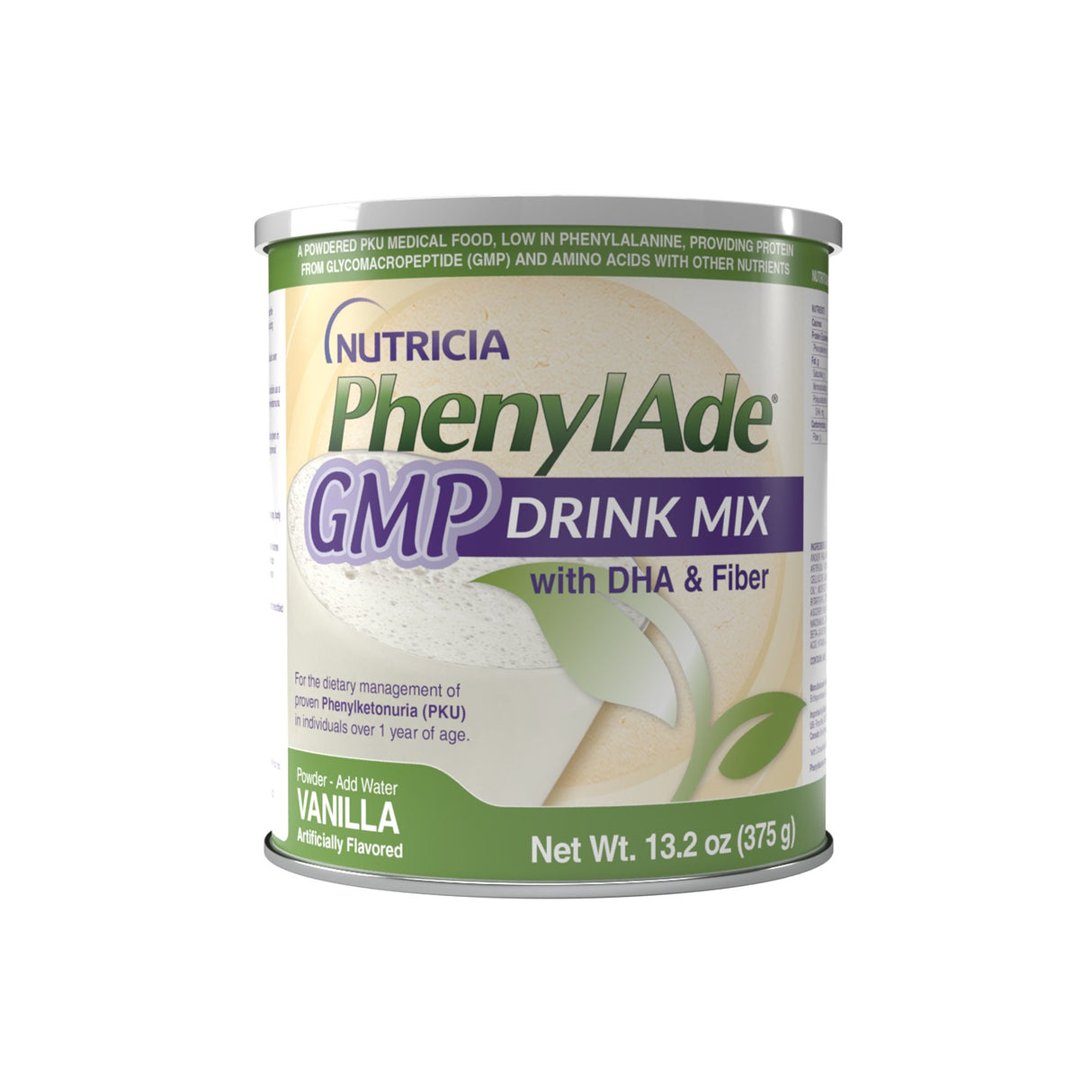 Oral Supplement PhenylAde® GMP Vanilla Flavor Powder 13.2 oz. / 375 Gram Canister - BeHope