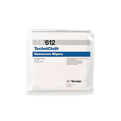 Cleanroom Wipe TechniCloth® 150 Count Bag 12 X 12 Inch NonSterile Disposable - BeHope