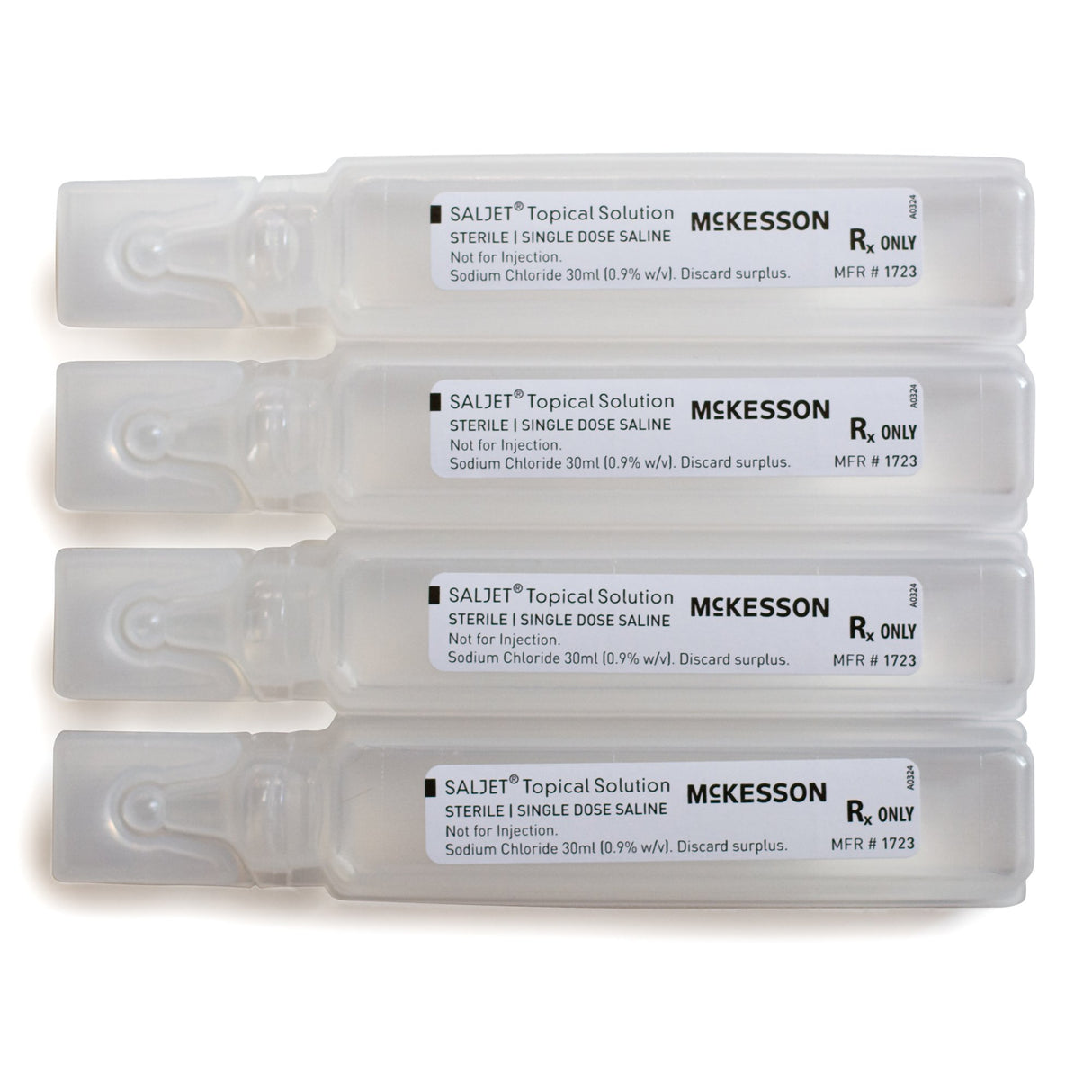 Irrigation Solution McKesson Saljet® 0.9% Sodium Chloride, Preservative Free Not for Injection Unit Dose Vial 30 mL - BeHope