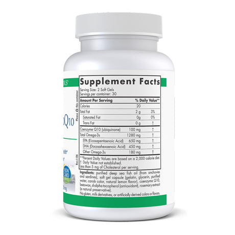 Dietary Supplement ProOmega® CoQ10 Ubiquinone 100 mg Strength Softgel 60 per Bottle - BeHope