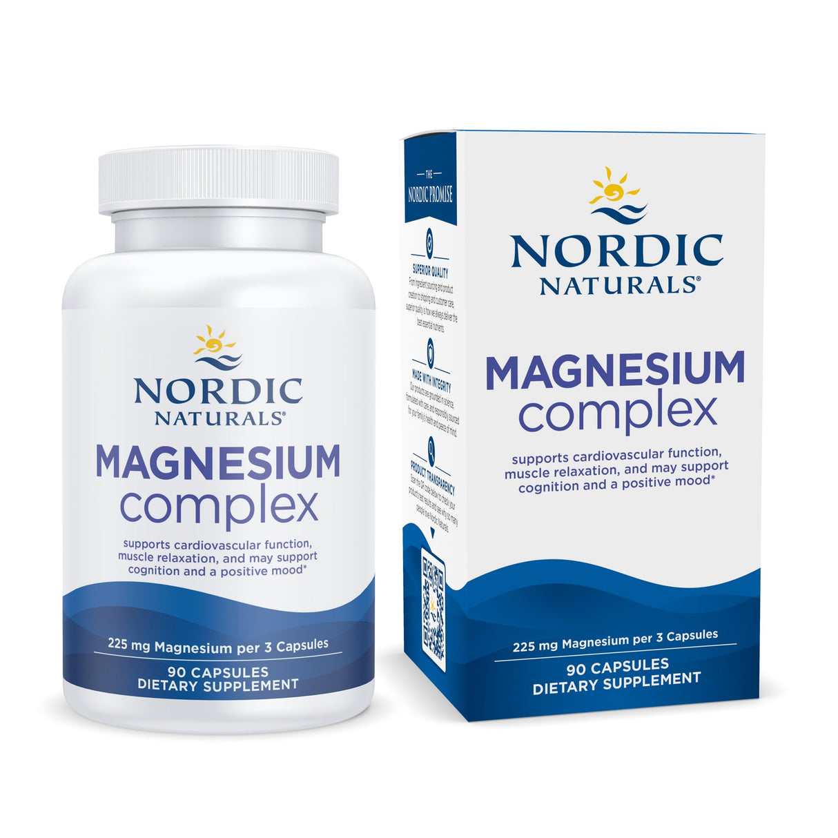 Dietary Supplement Nordic Naturals® Magnesium Complex Magnesium 225 mg Strength Capsule 90 per Bottle - BeHope