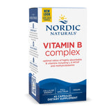 Dietary Supplement Nordic Naturals® Vitamin B Complex Vitamin B1 37 mg Strength Capsule 45 per Bottle - BeHope