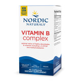 Dietary Supplement Nordic Naturals® Vitamin B Complex Vitamin B1 37 mg Strength Capsule 45 per Bottle - BeHope