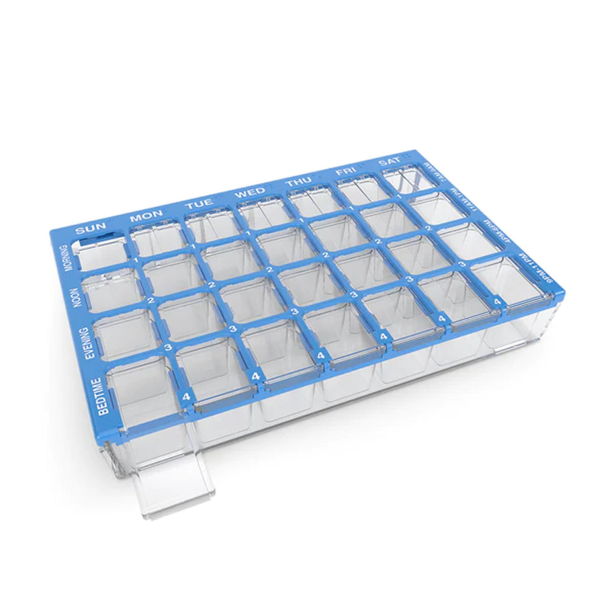 Pill Organizer Pharmadose® Locking Pill Planner Small 7 Day 4 Dose - BeHope