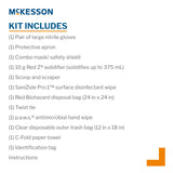 Bloodborne Pathogen Spill Kit Mckesson OSHA Compliant - BeHope