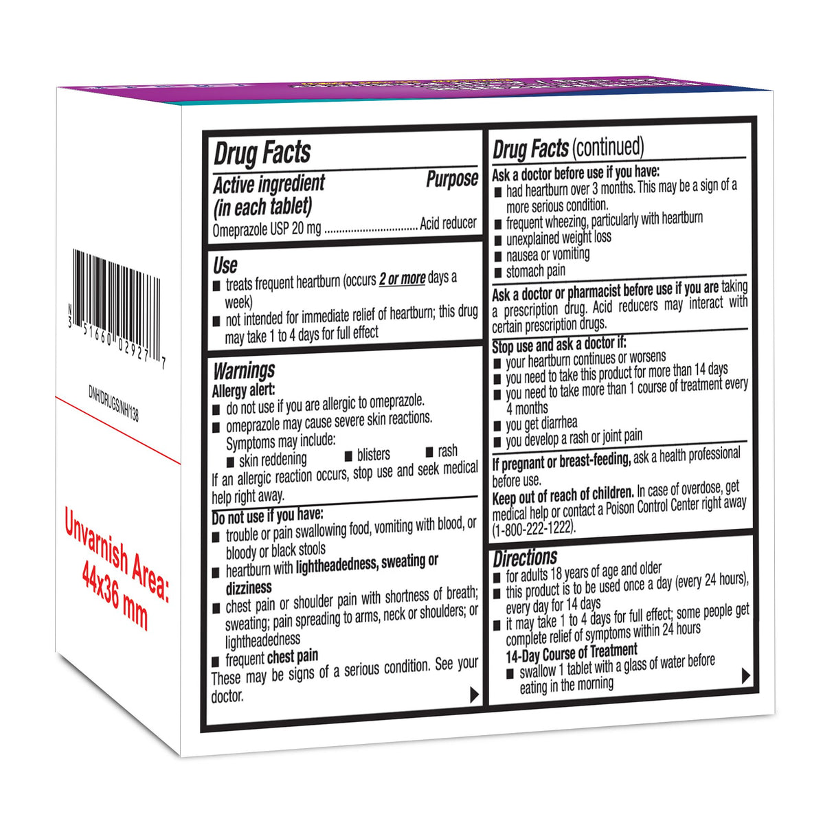 Antacid 20 mg Strength Delayed-Release Tablet 14 per Box - BeHope