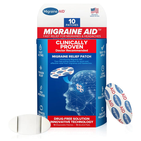 Pain Relief Migraine Aid™ Drug Free Patch - BeHope