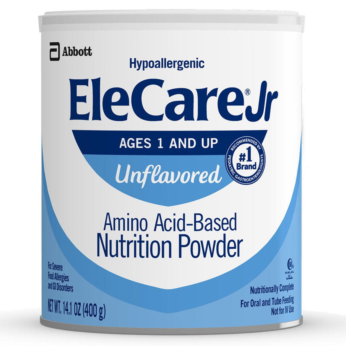 Pediatric Oral Supplement EleCare® Jr Unflavored 14.1 oz. Can Powder Amino Acid Protein Maldigestion - BeHope