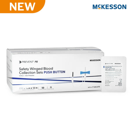 Mckesson Prevent® Push Button Safety Blood Collection Set Sterile - BeHope