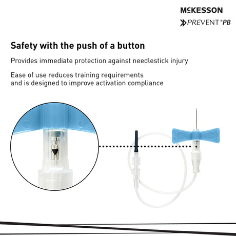 Mckesson Prevent® Push Button Safety Blood Collection Set Sterile - BeHope