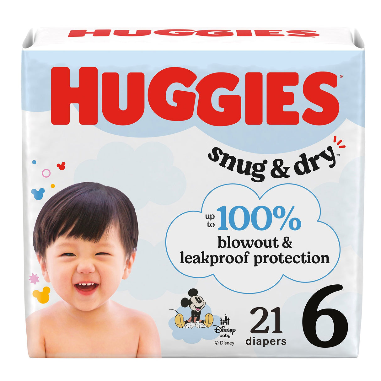 Unisex Baby Diaper Huggies® Snug & Dry Size 6 Disposable Heavy Absorbency - BeHope