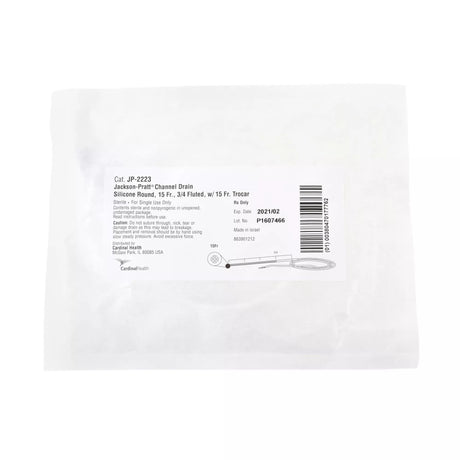 Wound Drain Tube Jackson-Pratt® Round Type With Trocar 4 Channel Type 19 Fr. Sterile - BeHope