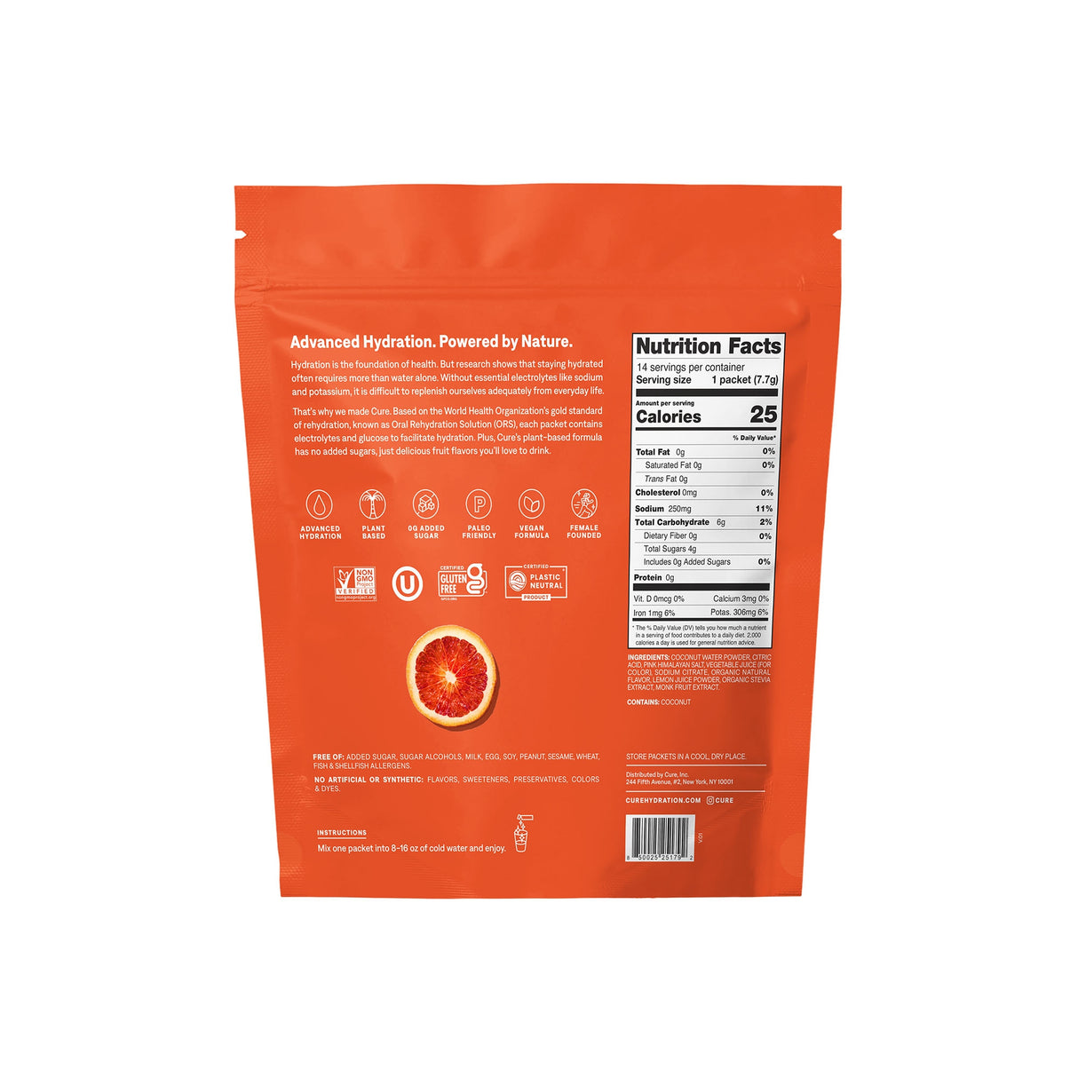 Oral Electrolyte Solution Cure WHO Formula Hydration Drink - BeHope