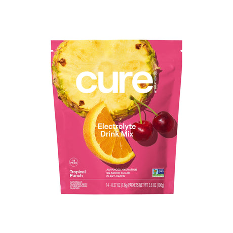 Oral Electrolyte Solution Cure Tropical Punch Flavor 0.27 oz. - BeHope