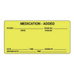 Pre-Printed Label PDC® Auxiliary Label Yellow Paper Medication - Added Patient___Date__________Exp _________ Black Medication Instruction 1-1/2 X 2 X 4 Inch - BeHope