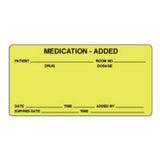 Pre-Printed Label PDC® Auxiliary Label Yellow Paper Medication - Added Patient___Date__________Exp _________ Black Medication Instruction 1-1/2 X 2 X 4 Inch - BeHope