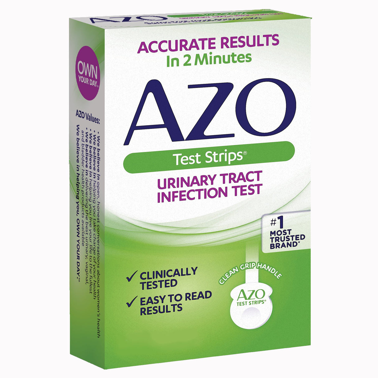 Urinalysis Test Kit AZO Test Strips® Urinary Tract Infection Detection 2 Tests CLIA Waived - BeHope