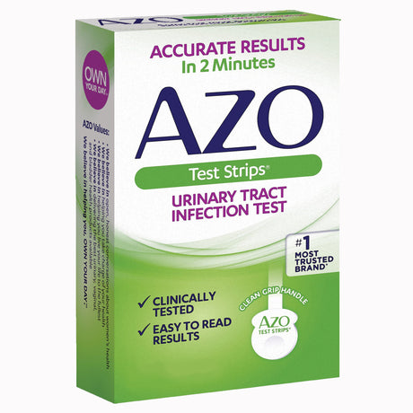 Urinalysis Test Kit AZO Test Strips® Urinary Tract Infection Detection 2 Tests CLIA Waived - BeHope