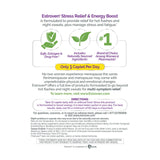 Dietary Supplement Estroven® Stress Relief & Energy Boost Calcium / Black Cohosh Root Extract / Soy Isoflavones 90 mg - 80 mg - 60 mg Strength Caplet 28 per Box - BeHope