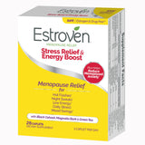Dietary Supplement Estroven® Stress Relief & Energy Boost Calcium / Black Cohosh Root Extract / Soy Isoflavones 90 mg - 80 mg - 60 mg Strength Caplet 28 per Box - BeHope