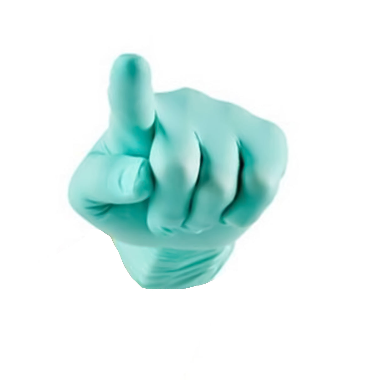 Exam Glove FLEXAL™ Nitrile Biodegradable Medium NonSterile Nitrile Standard Cuff Length Textured Fingertips Teal Chemo Tested / Fentanyl Tested - BeHope