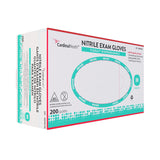 Exam Glove FLEXAL™ Nitrile Biodegradable Medium NonSterile Nitrile Standard Cuff Length Textured Fingertips Teal Chemo Tested / Fentanyl Tested - BeHope
