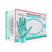 Exam Glove FLEXAL™ Nitrile Biodegradable Medium NonSterile Nitrile Standard Cuff Length Textured Fingertips Teal Chemo Tested / Fentanyl Tested - BeHope
