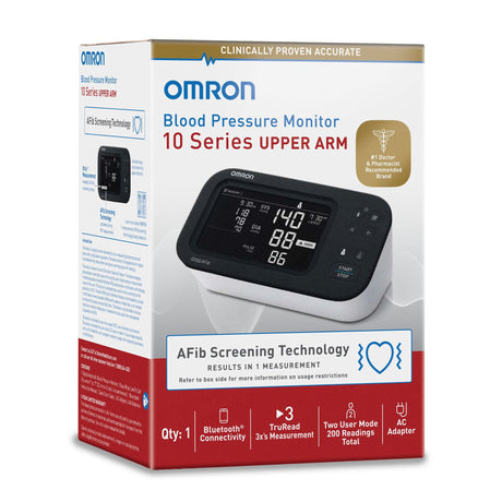 Digital Blood Pressure Monitor Omron 10 Series® Adult Cuff Nylon Cuff 9 to 17 Inch Desk Model - BeHope