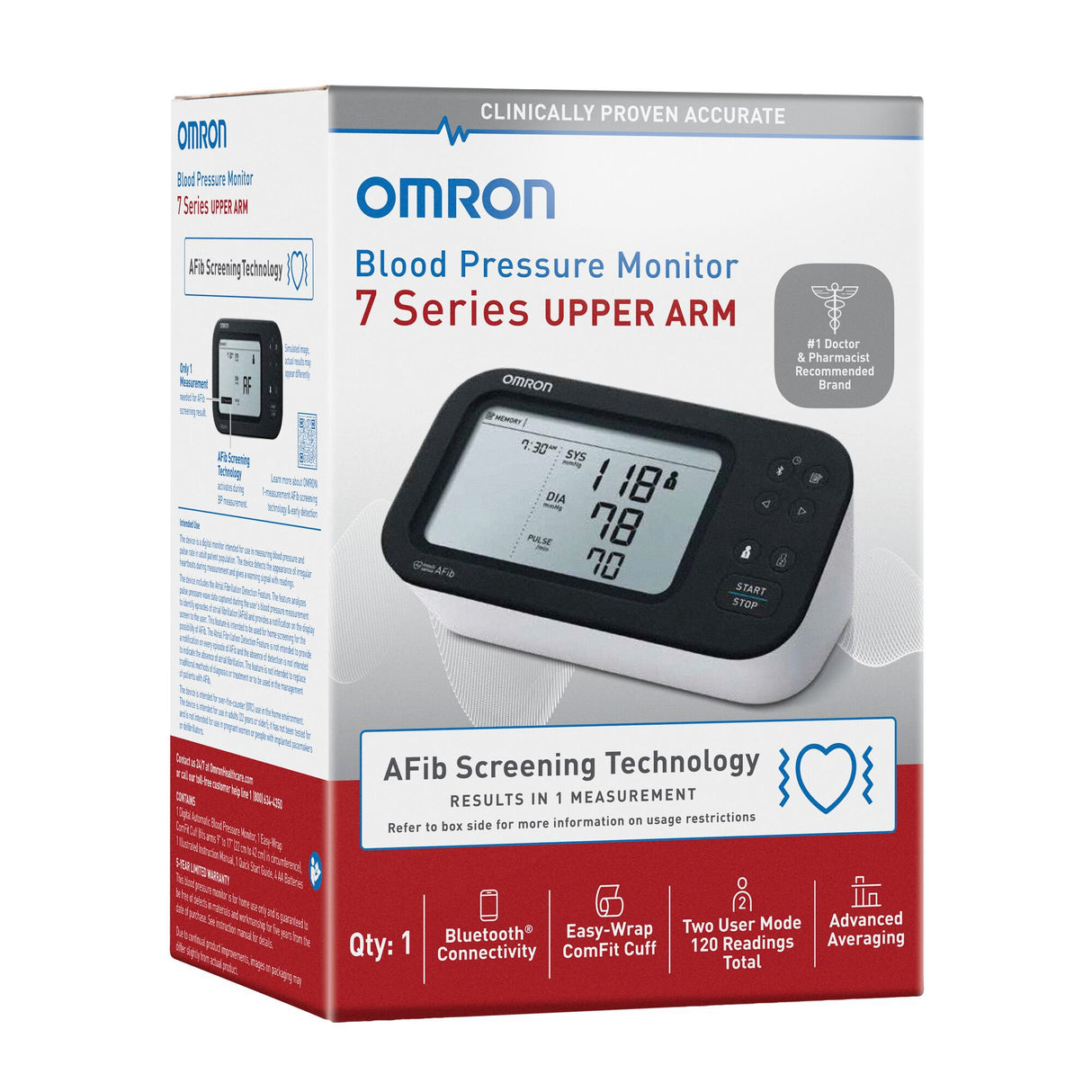Digital Blood Pressure Monitor Omron 7 Series® Adult Cuff Nylon Cuff 9 to 17 Inch Desk Model - BeHope