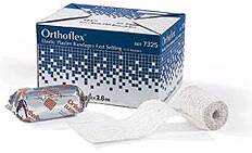 Elastic Plaster Bandage Orthoflex® 5 Inch X 12 Foot Elastic / Plaster Of Paris White - Behope
