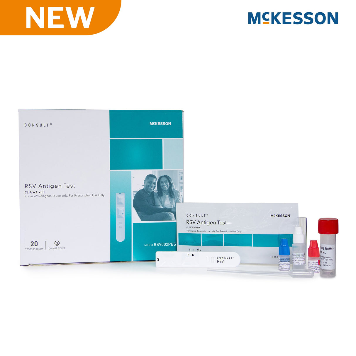 Mckesson Consult™ Respiratory RSV Test Kit CLIA Waived - BeHope