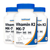 Dietary Supplement nutricost® Vitamin K2 MK-7 100 mcg Strength Softgel 240 Per Bottle - BeHope
