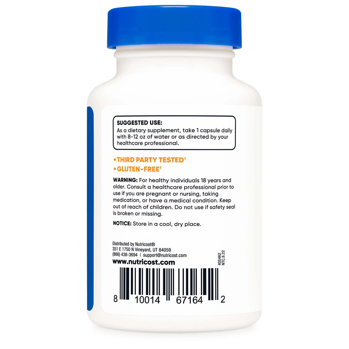 Dietary Supplement nutricost® COQ10 100 mg Strength Capsule 60 Per Bottle - BeHope