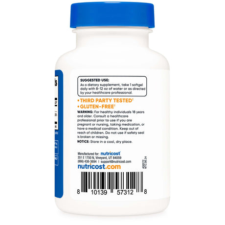 Dietary Supplement nutricost® Vitamin D3 10,000 IU Strength Softgel 240 Per Bottle - BeHope