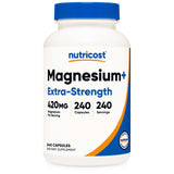 Dietary Supplement nutricost® Magnesium + XS 420 mg Strength Capsule 240 Per Bottle - BeHope