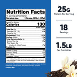 Oral Supplement Nutricost Whey Protein Concentrate Vanilla Flavor Powder 1.5 lb. Canister - BeHope
