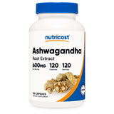 Dietary Supplement nutricost® Ashwagandha Root 600 mg Strength Capsule 120 Per Bottle - BeHope