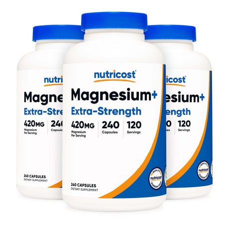 Dietary Supplement nutricost® Magnesium Citrate 420 mg Strength Capsule 240 Per Bottle - BeHope