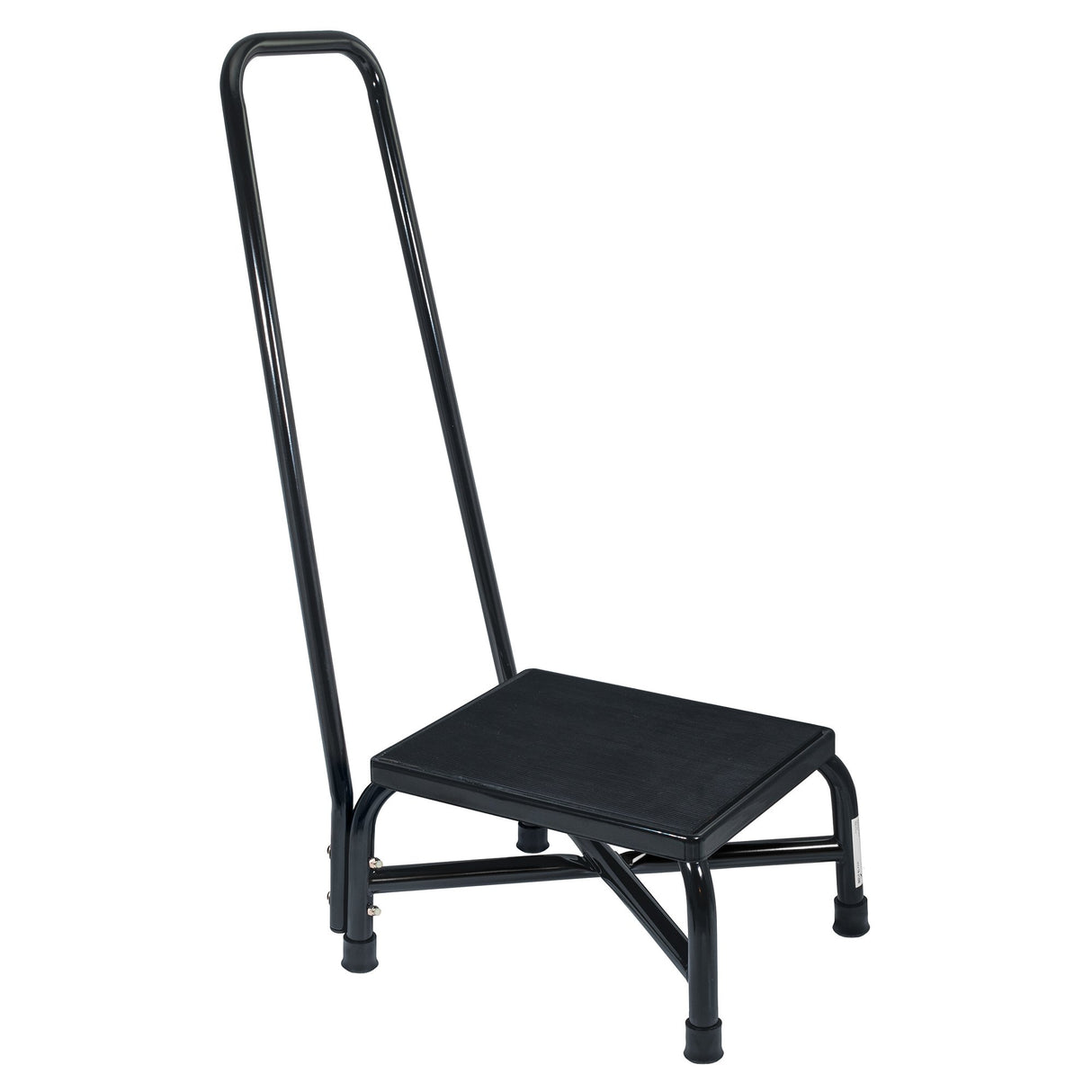 Step Stool with Handrail McKesson Bariatric 1 Step Powder Coated Steel Frame 9-1/4 Inch Step Height - BeHope