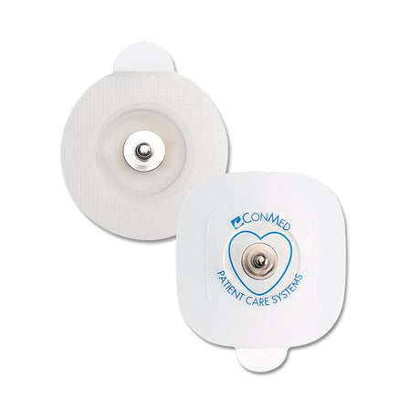 ECG Snap Electrode Cleartrace™ Snap Connector Conductive Adhesive Gel Tape Backing Adult Radiolucent 5 per Pouch - BeHope