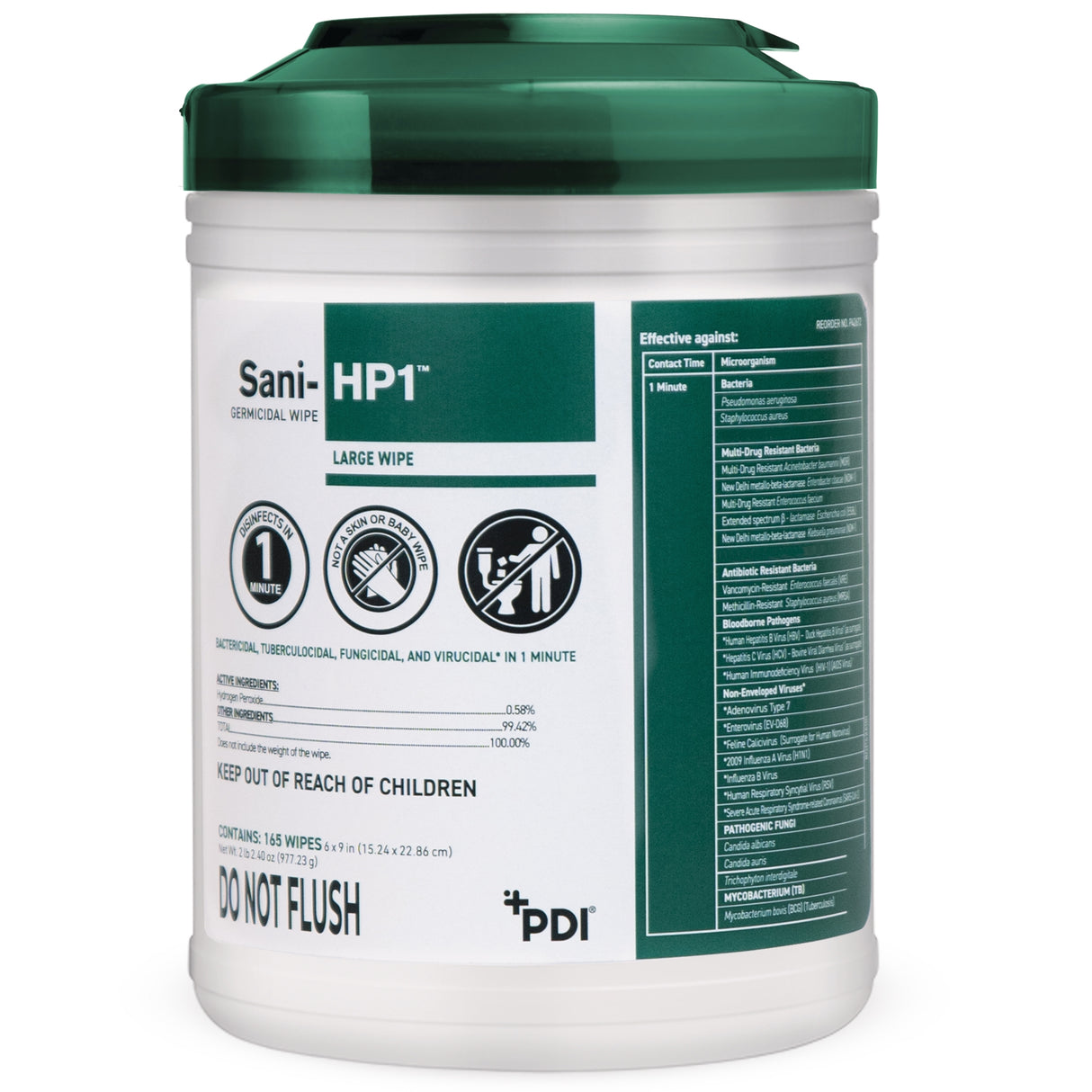 Sani-hp1™ Germicidal Surface Disinfectant Wipes - BeHope