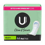 Feminine Pad U by Kotex® Clean and Secure Maxi Heavy Absorbency - BeHope