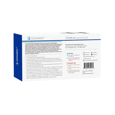 Genabio® COVID-19 Rapid Antigen Self Test Kit for Home Use - BeHope