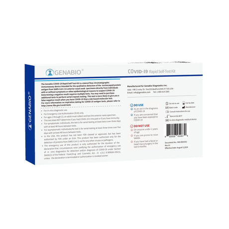 Genabio® COVID-19 Rapid Antigen Self Test Kit for Home Use - BeHope